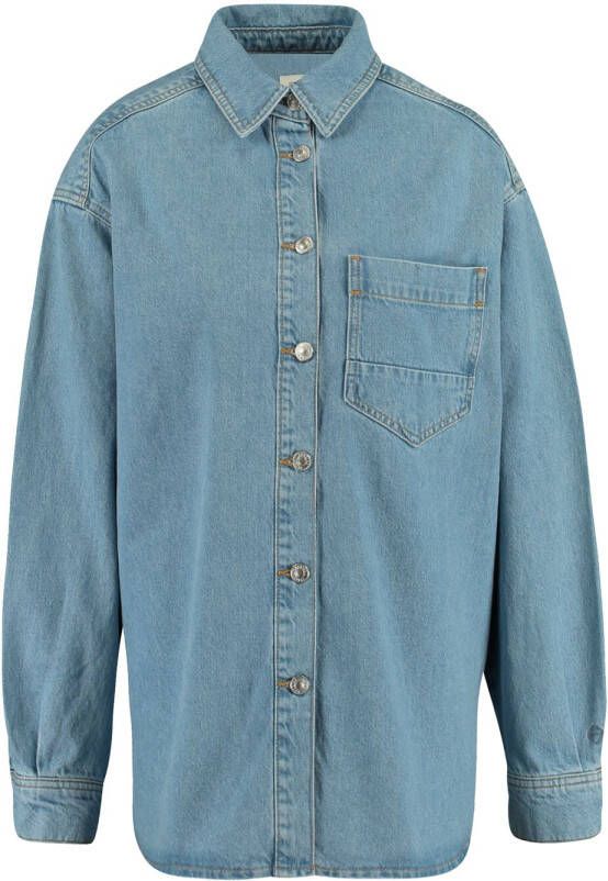 America Today Banu oversized overshirt van denim