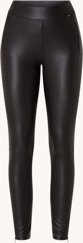 10DAYS Mid waist legging van imitatieleer met ritszakken