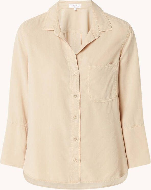 Bella Dahl Blouse van lyocell met borstzak