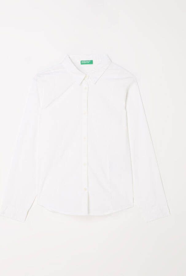 Benetton Blouse van katoen met stretch