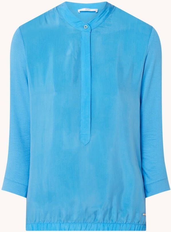 BRAX Clarissa blouse met driekwart mouw
