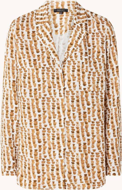 Claudia Strä, ter Blouse met print en borstzak