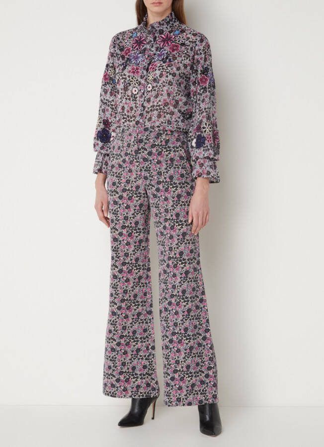 Fabienne Chapot Bahia blouse met pailletten en lurex