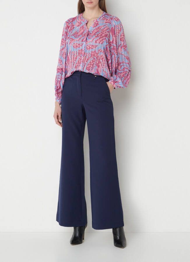 Fabienne Chapot Hollie blouse met paisley print en ballonmouw