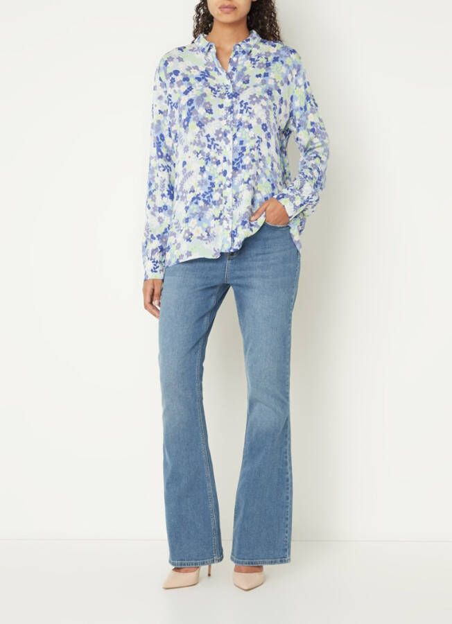 Fabienne Chapot Lot semi transparante blouse met bloemenprint