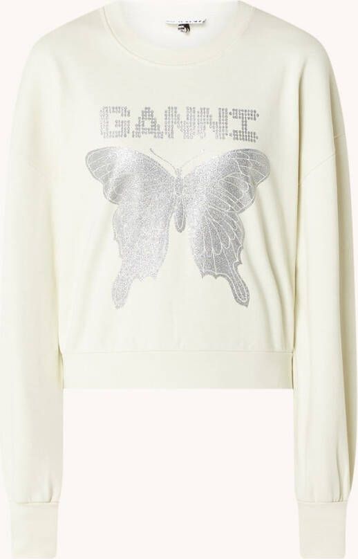 Ganni Hoodies & Sweatvesten Wit Dames