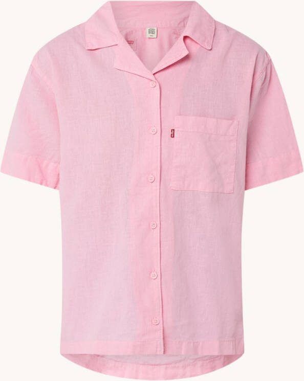 Levi's Ari blouse in linnenblend met borstzak