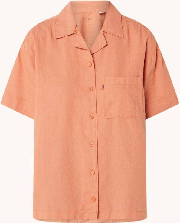 Levi's Oversized blouse in linnenblend met borstzak