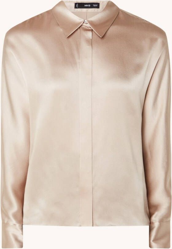 Mango Batanga blouse van zijde