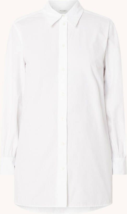 Marc O'Polo Blouse van biologisch katoen met knoopsluiting
