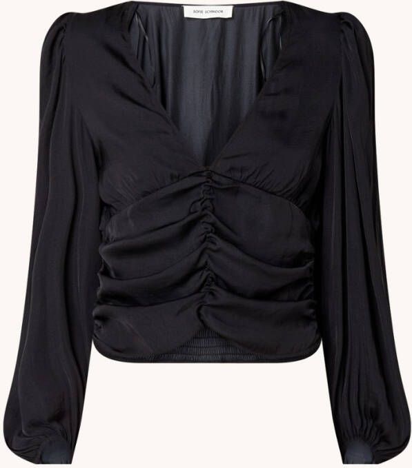 Sofie Schnoor Crop top met ballonmouw en V hals