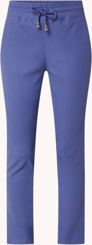 STUDIO AR by Arma Naomi high waist slim fit cropped broek van lamsleer met stretch