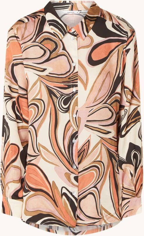 Summum 2s2912 11773 blouse painted flower