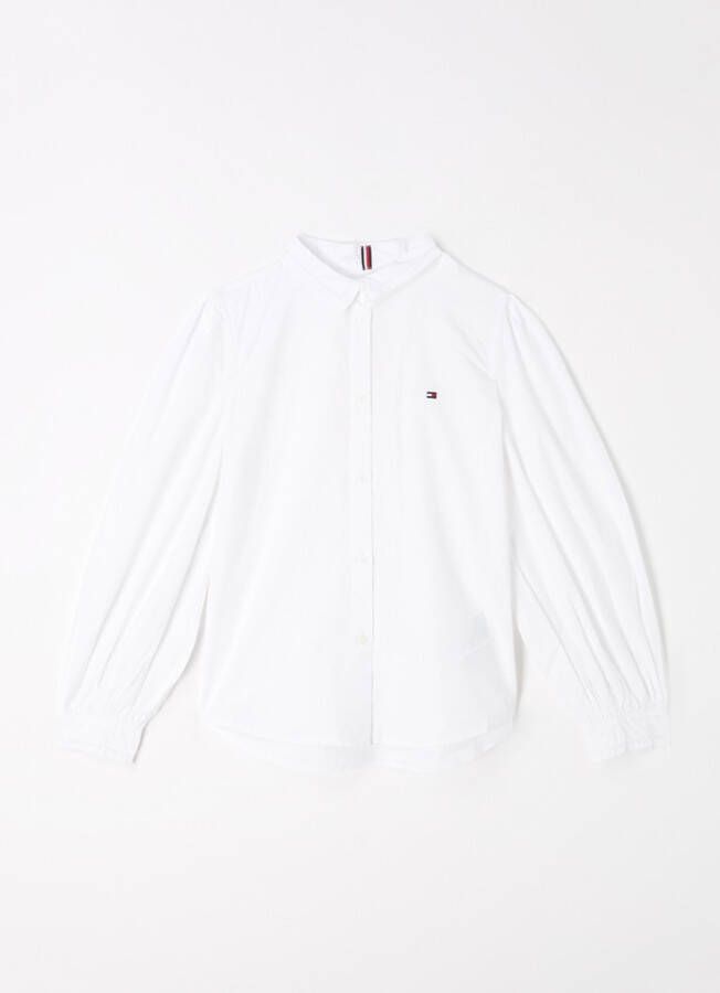 Tommy Hilfiger Blouse van katoen met logoborduring