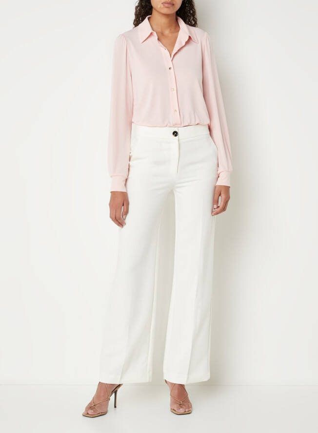 Vanilia Blouse van jersey met stretch