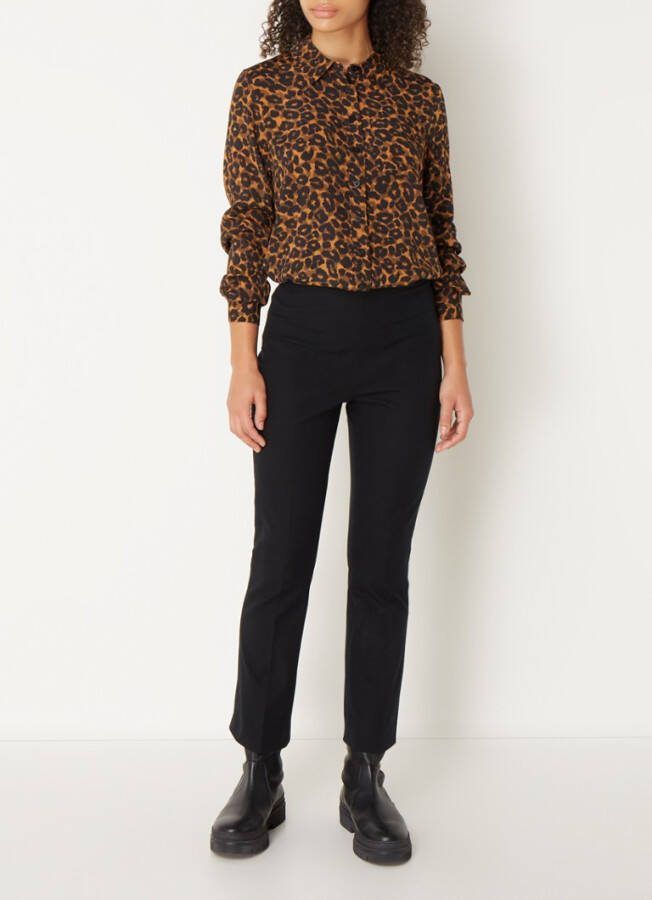 Whistles Blouse met panterprint en borstzak