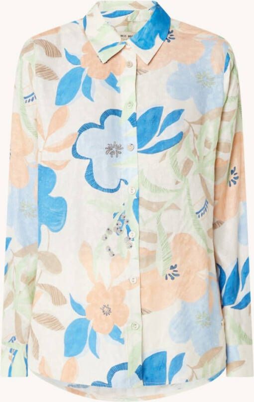 MOS MOSH Taylor blouse met jacquard dessin online kopen