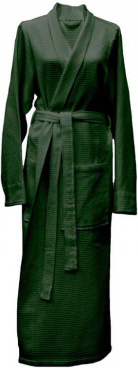 Heckett & Lane Hnl Bath Wafel Badjas Kuitlengte Hnl Bath Bistro Green