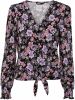 ONLY gebloemde blouse ONLBIANCA zwart/paars/roze/groen/geel online kopen