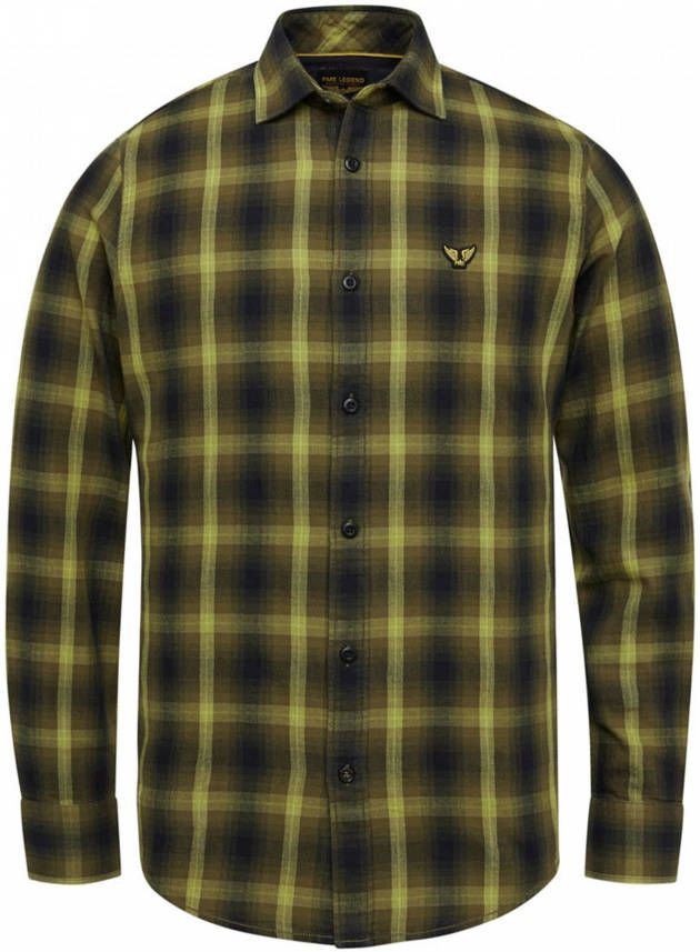PME Legend Long sleeve shirt ctn yarn dyed tw willow , Bruin, Heren online kopen