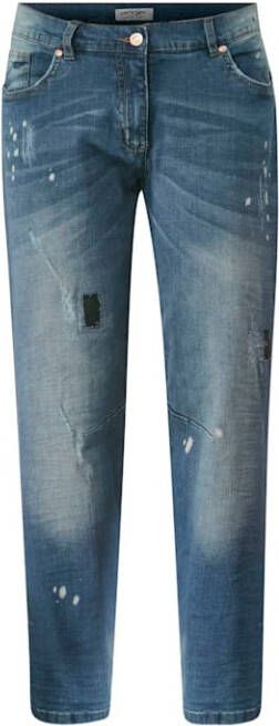 Angel of Style Jeans met destroyed effecten Blue stone