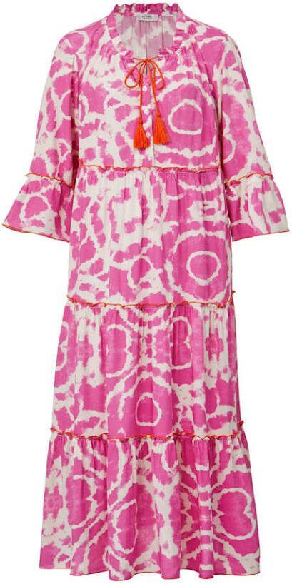 Angel of Style Jurk met print rondom Pink/Roze
