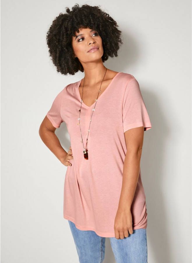 Angel of Style Shirt met bandje achter Apricot