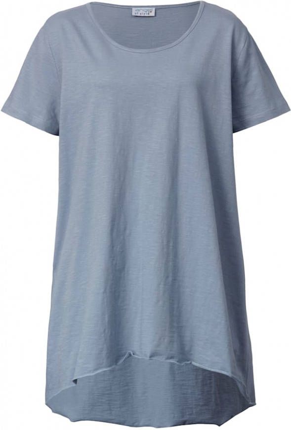 Angel of Style Shirt met langere achterkant Lichtblauw