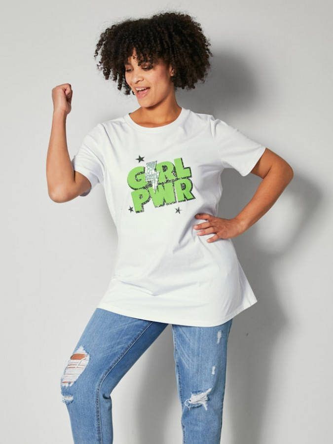 Angel of Style Shirt met motief voor Wit