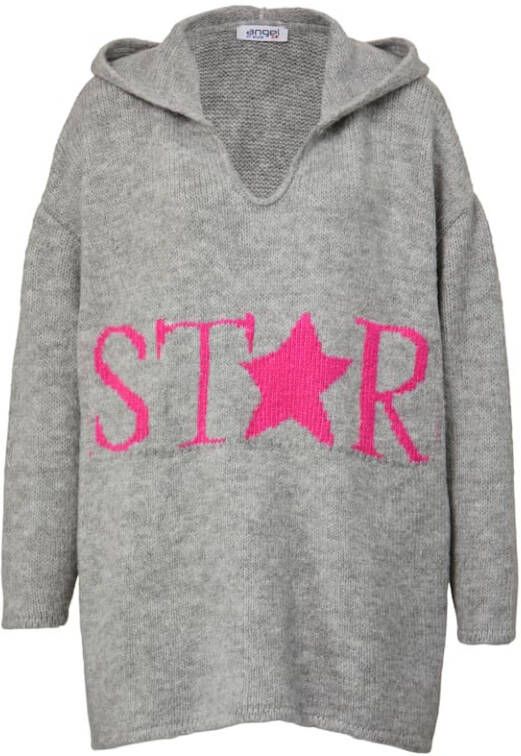 Angel of Style Trui in oversized model Grijs/Pink