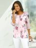 Comfortabele blouse in roze geprint van heine online kopen