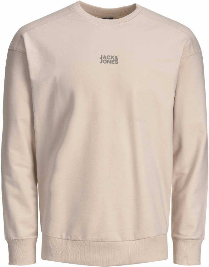 jack & jones ! Jongens Sweater -- Beige Katoen/elasthan