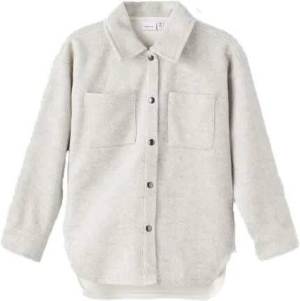 name it meisjes overshirt grijs