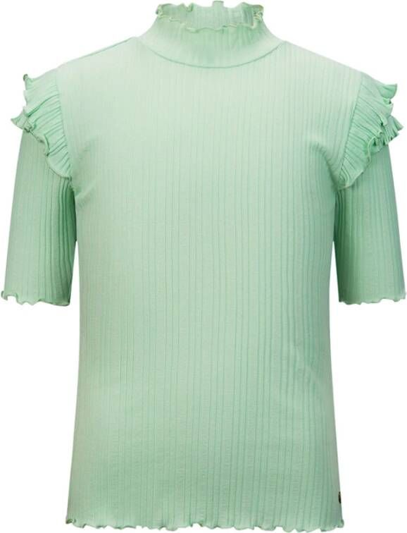 Retour Denim ! Meisjes Shirt Korte Mouw -- Mint Katoen/modal/elasthan