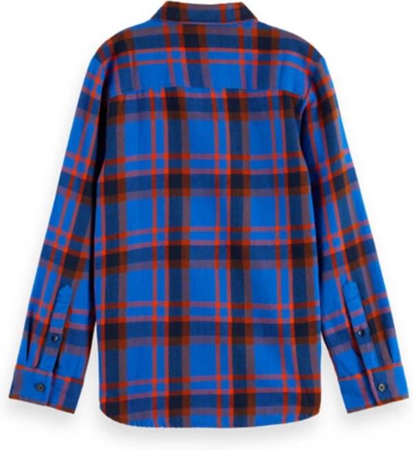 Scotch & Soda Blauwe Casual Overhemd 167558 22 fwbm d20