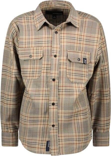 Sevenoneseven Grijze Casual Overhemd V209 6102