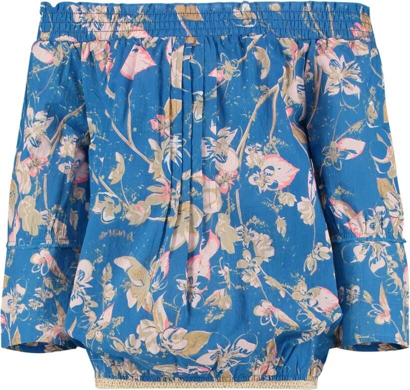 VINGINO ! Meisjes Blouse Lange Mouw Maat 128 All Over Print Katoen