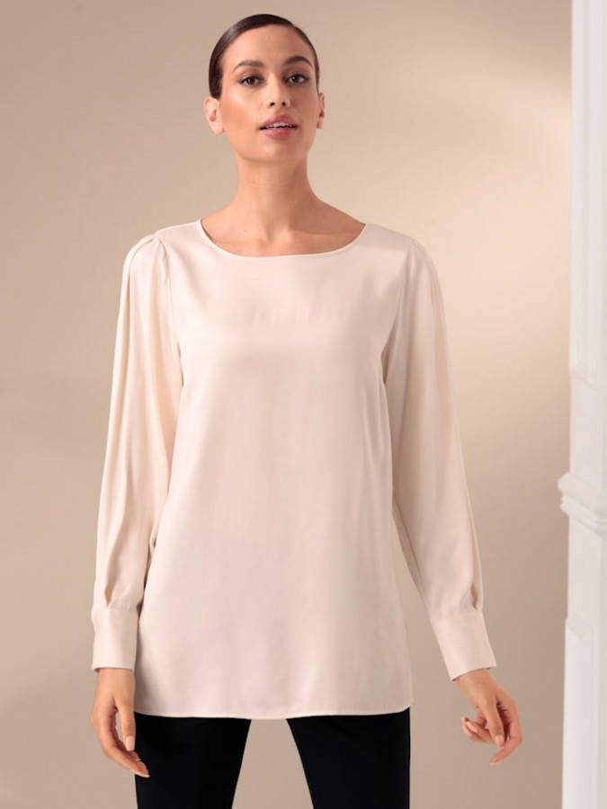 alba moda Blouse met ballonmouwen Wit