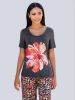 Alba moda Shirt met bloemenprint Grijs online kopen