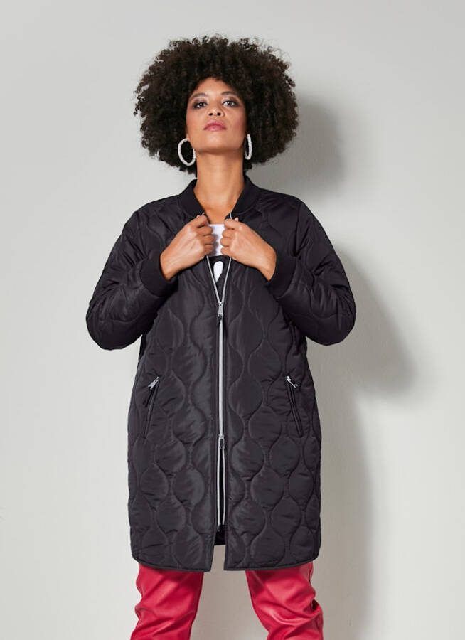 Angel of Style Jas met stiksels Zwart