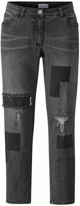 Angel of Style Jeans met patches voor Dark grey