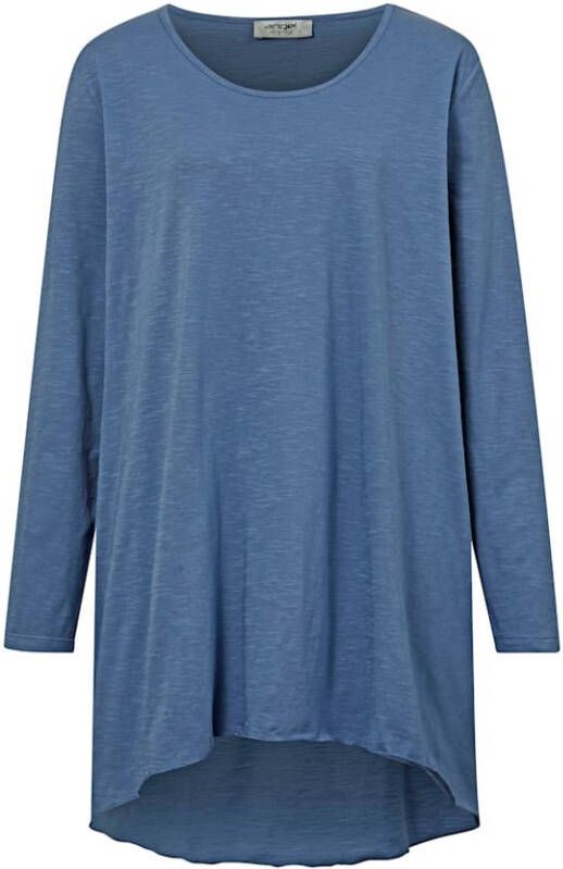 Angel of Style Longshirt Veelzijdige basic Jeansblauw
