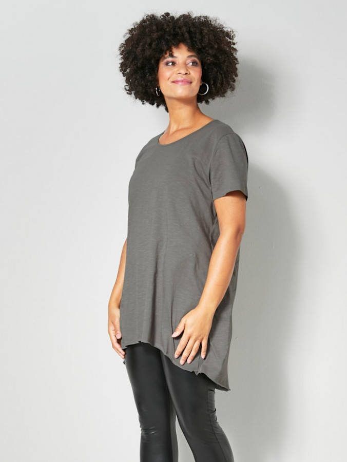 Angel of Style Shirt met langere achterkant Steen