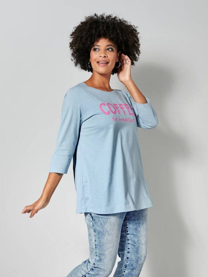 Angel of Style Shirt met print voor Lichtblauw