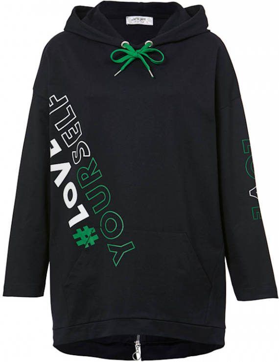 Angel of Style Sweatshirt met print voor Zwart