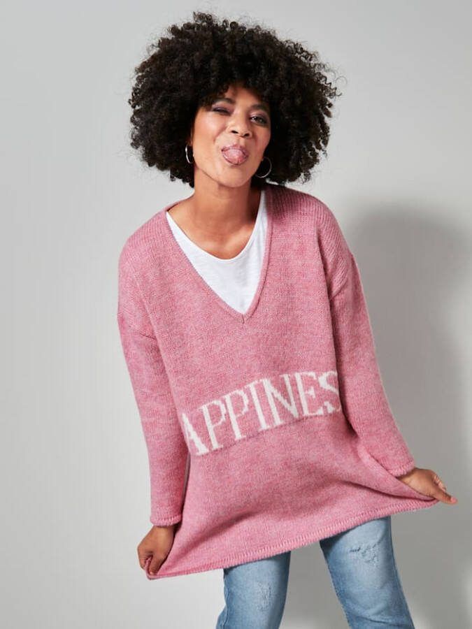 Angel of Style Trui met opschrift Pink