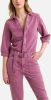 BA&SH Frida slim fit cropped jumpsuit van denim met ceintuur online kopen