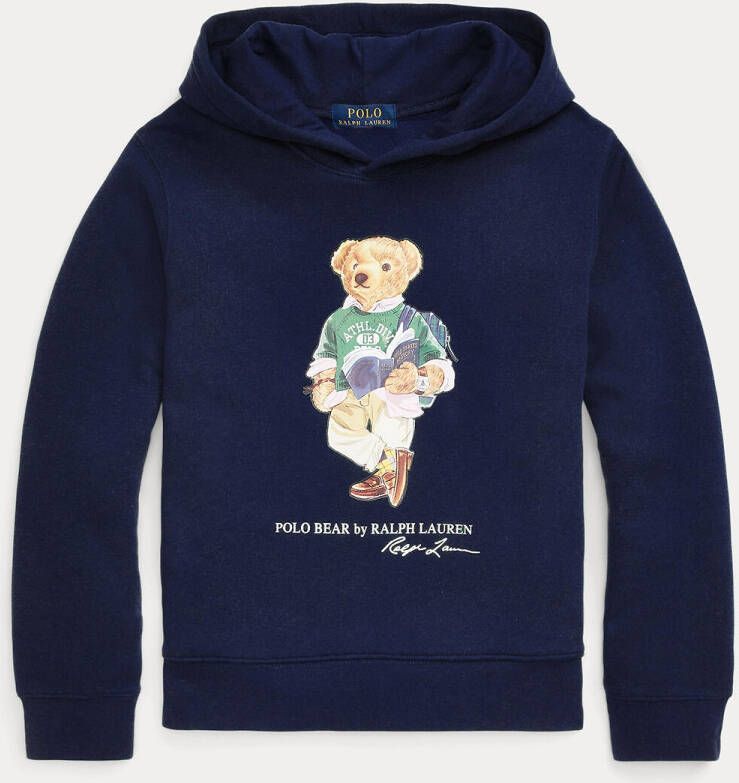 Ralph Lauren LS PO Hood Knit Shirts Sweatshirt , Blauw, Heren