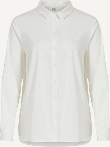 Object Witte Blouse Roxa Ls Loose Shirt