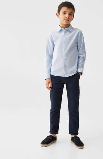 Mango Kids Oxford katoenen blouse